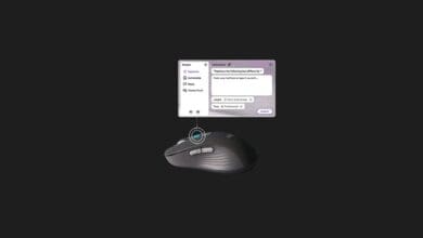 a computer mouse with a message box
