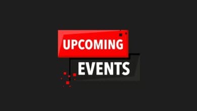 a red rectangular sign with white text