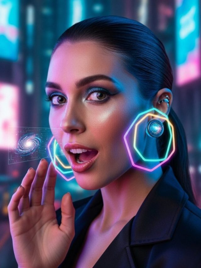 Instant Color Change Earrings! Smart Tech 💎 #shorts