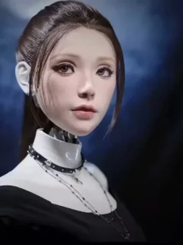 This robot, which smiles and looks just like a human, scared me