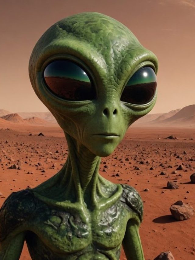 Have you ever wondered? Why do aliens always have big eyes and green skin?